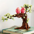 New Display 750pcs Cute Pink Bird Love Birds 21365 3D Tree Model Building Block Toy Ornaments Birthday Valentine's Day Gifts