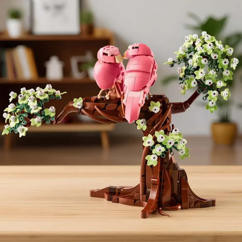2026 Lovebirds Animal Model Building Blocks DIY Creative Education Decoration Assembly Christmas Birthday Toy Gift