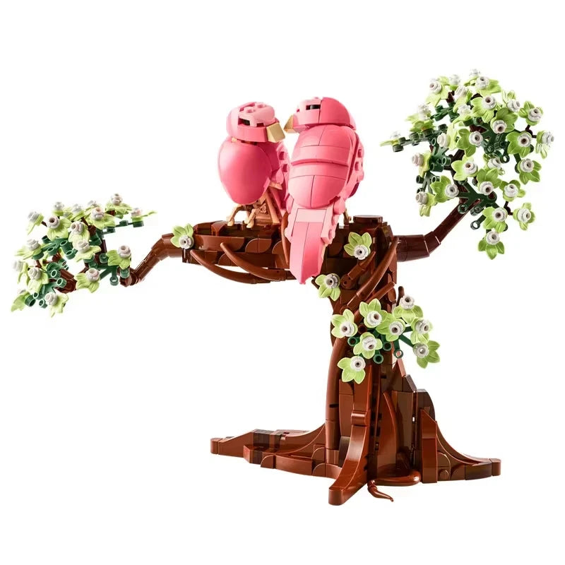 2026 Lovebirds Animal Model Building Blocks DIY Creative Education Decoration Assembly Christmas Birthday Toy Gift