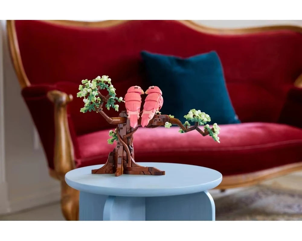 2026 Lovebirds Animal Model Building Blocks DIY Creative Education Decoration Assembly Christmas Birthday Toy Gift